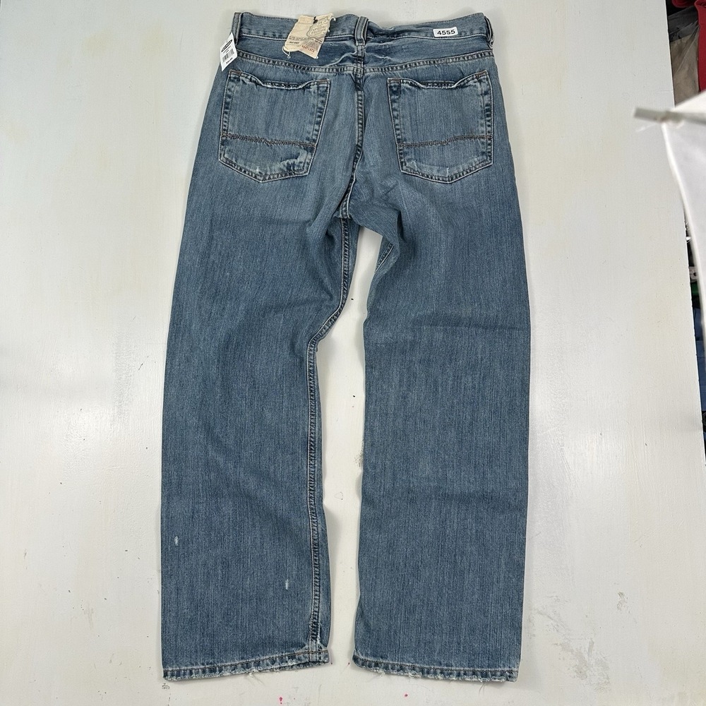 Vtg New Old Navy‎ Baggy Jeans Mens 33x30 Light Blue Y2K Straight Wide Leg Loose - Picture 12 of 16